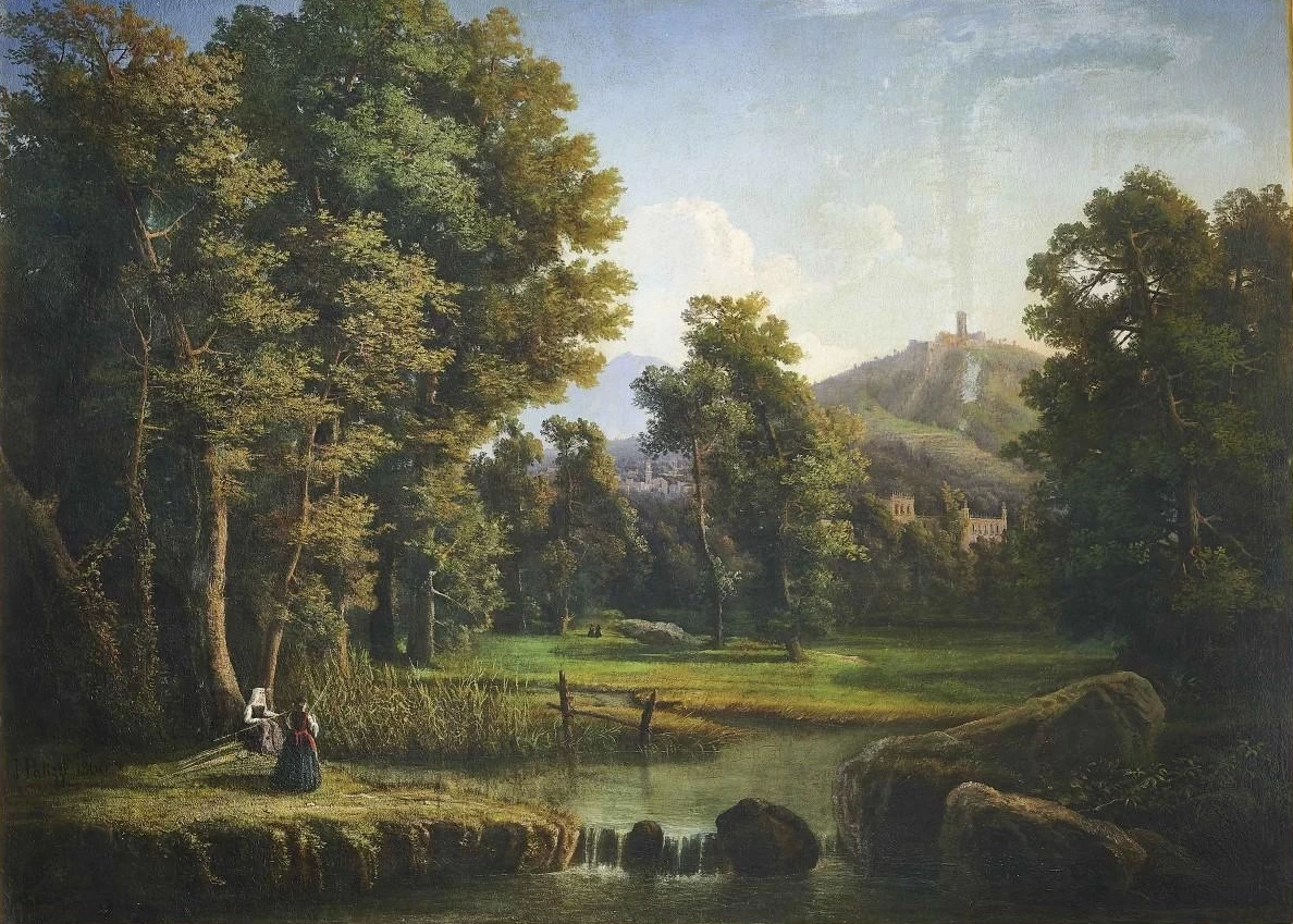 Paesaggio con figure, 1860